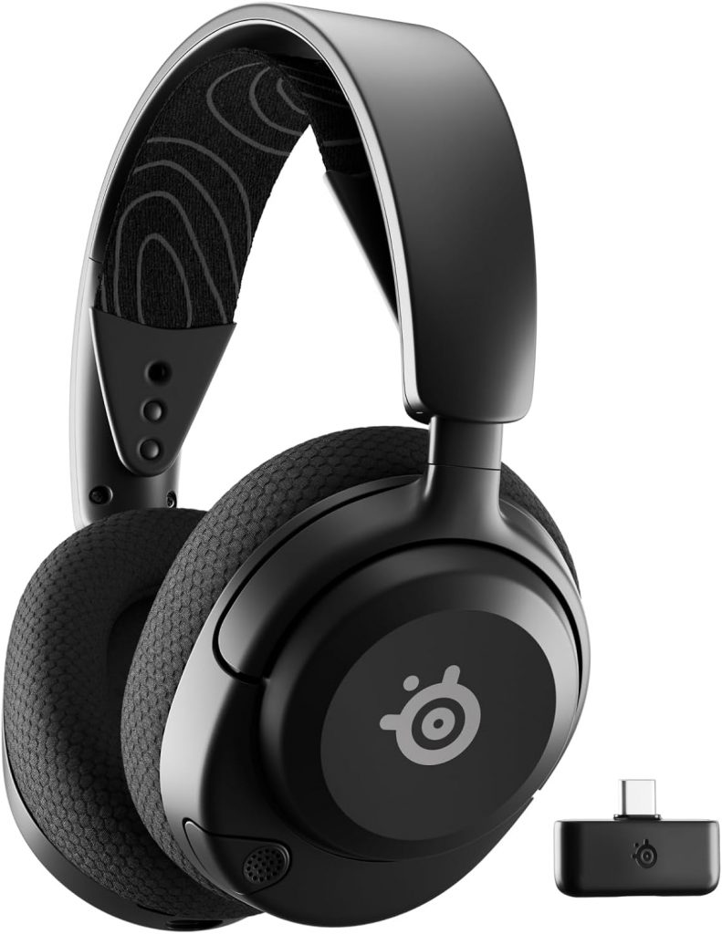 SteelSeries Arctis Nova 5 Wireless – Gaming Headset- Multi-System -PC,PS5 – Magnetische Neodym-Treiber -Über 100 Audio Presets – 60H Akkulaufzeit – 2,4 GHz oder BT-ClearCast Gen2.X-Mik