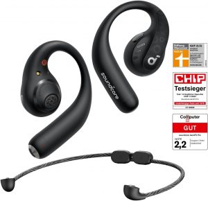 soundcore by Anker Open-Ear Kopfhörer AeroFit Pro, 46h Akku, Intensiver Sound LDAC, Ultra leicht, Bequem, Ergonomisches Design, Bluetooth 5.3, IPX5 Wasserschutz, App, Kabellos85,99€ statt 149,99€➡️ https://www.amazon.de/dp/B0CCRSQG8K/?tag=preisfehlerheute-21