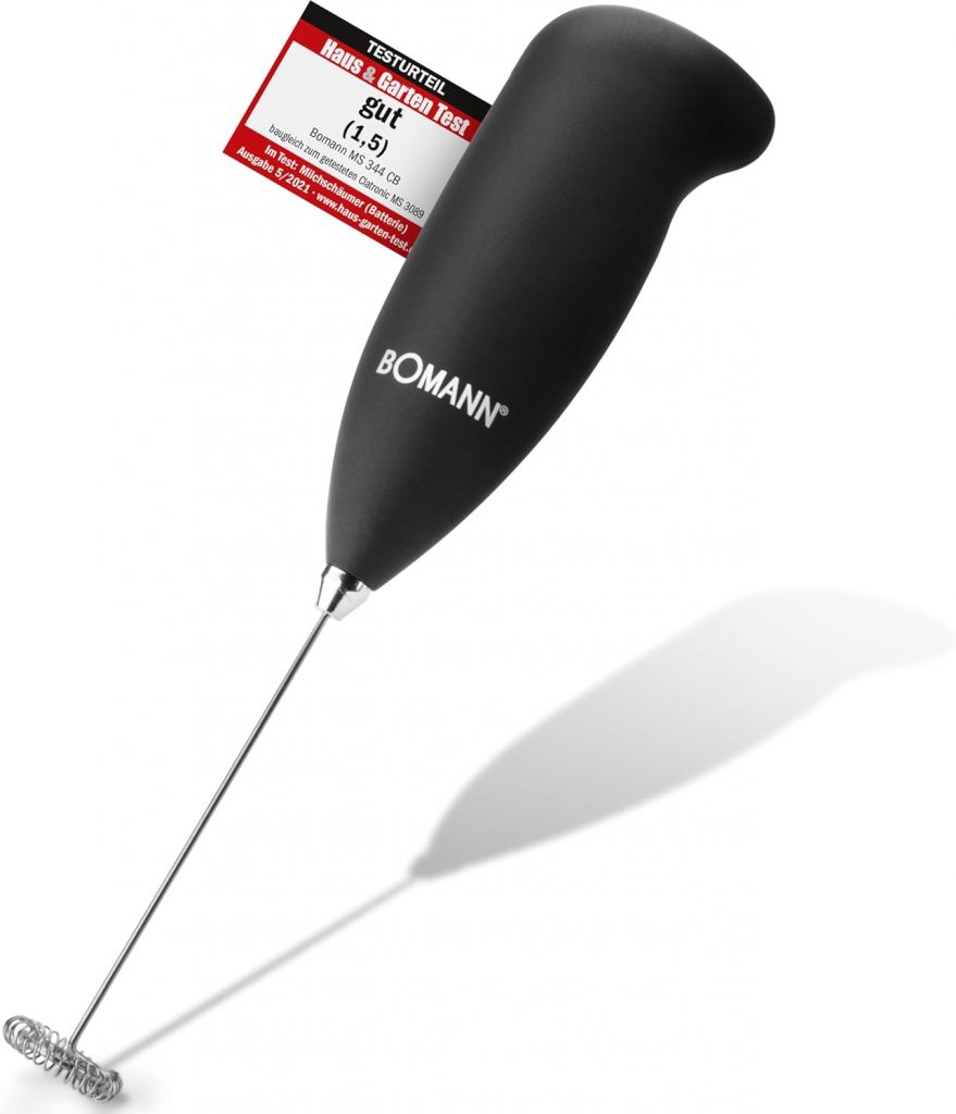 Bomann® elektrischer Milchaufschäumer | Mixer für Milchschaum in Sekundenschnelle | Milchaufschäumer mit Soft - Touch - Gehäuse | Milchaufschäumer Stab mit Edelstahl - Schaumschläger | MS 344 CB5,30€ statt 9,95€➡️ https://www.amazon.de/dp/B00157Y7HO/?tag=preisfehlerheute-21