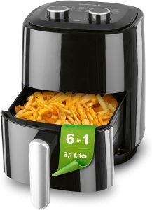 GOURMETmaxx Heißluftfritteuse 3,1L | Airfryer mit 60 Minuten Timer und 6 Funktionen inkl. Auftauen & Erhitzen | energiesparend & geruchsarm frittieren – nahezu ohne Öl | 1350 W19.99€ ➡️ https://www.amazon.de/dp/B0FKMNKZBS/?tag=preisfehlerheute-21