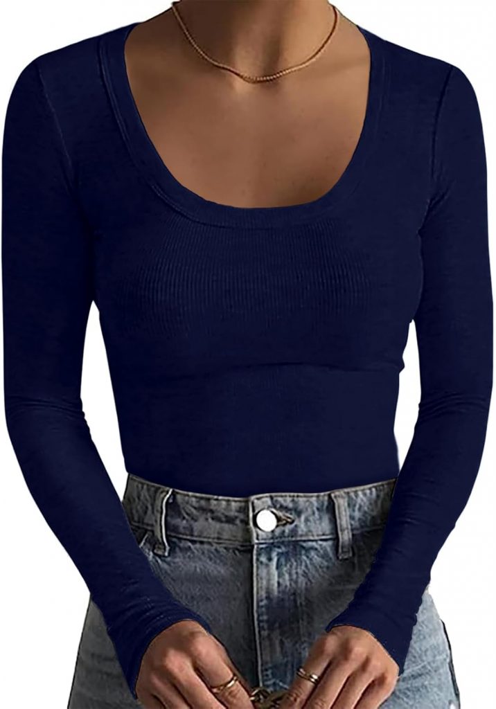 👑 Basicspace Damen Gerippte Tops Schlank Hautfreundlich Basic T Shirt Einfarbig Tops Sexy Dehnbar Lässig Tief U Hals T Shirt Modisch Vielseitig Langarm Shirt13,06€ statt 18,98€ - 32,00 % 🔥🚚 Verkauft von Basic Space und Versand durch Amazon68 Bewertungen: 4.2 / 5.0 ⭐️⭐️⭐️⭐️🛒 zu Amazon https://www.amazon.de/dp/B0DNLX9DMV/?amp%3Btag=preisfehlerheute-21&%3Bamp%3Bth=1&%3Bamp%3Bpsc=1&tag=preisfehlerheute-21