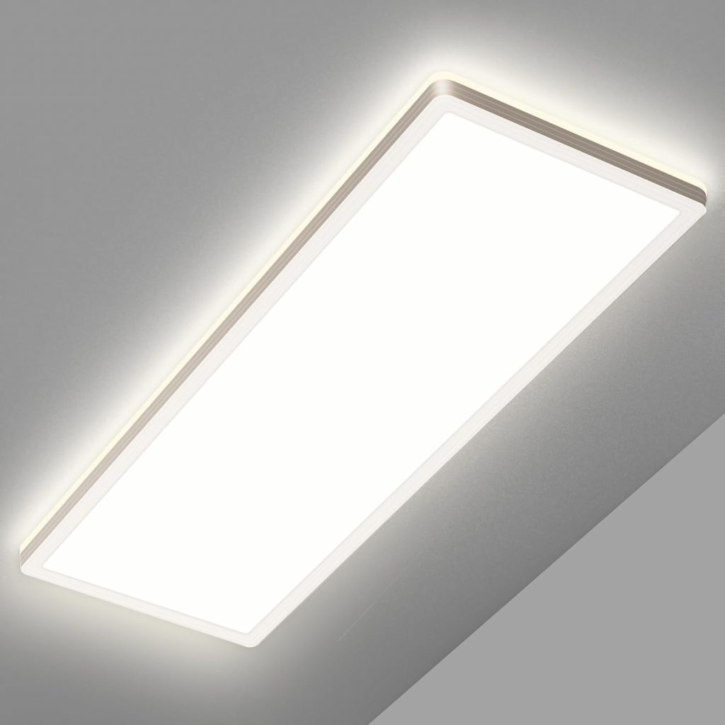 Deckenlampe Led Deckenleuchte Flach Lampe – LED Deckenlampe, Led Panel Rechteckige 24W 2500LM Decke Leuchten für…