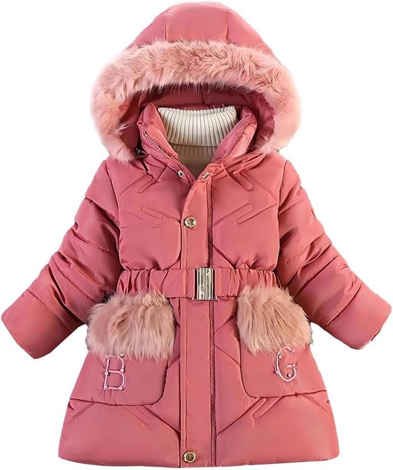 Tilozs Kinder Winterjacke Mädchen Wintermantel mit Warme Samtfutter und Abnehmbar Fellkapuze Winter Parka Steppjacke Outdoorjacke, Rosa rot, 128 (Herstellergröße：130)17,99€ statt 39,99€➡️ https://www.amazon.de/dp/B0D7C2HDLH/?tag=preisfehlerheute-21