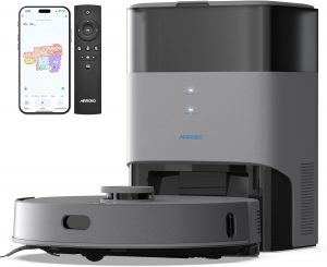 AIRROBO Saugroboter mit Wischfunktion und Absaugstation 3.5L, Staubsauger Roboter 5500Pa, Anti-Tangle-Bürsten, 240Min Laufzeit, LiDAR Navigation, T25+ Roboterstaubsauger für Tierhaare und Teppich🔥 ➡️ https://www.amazon.de/dp/B0DPMBQHDB/?tag=preisfehlerheute-21