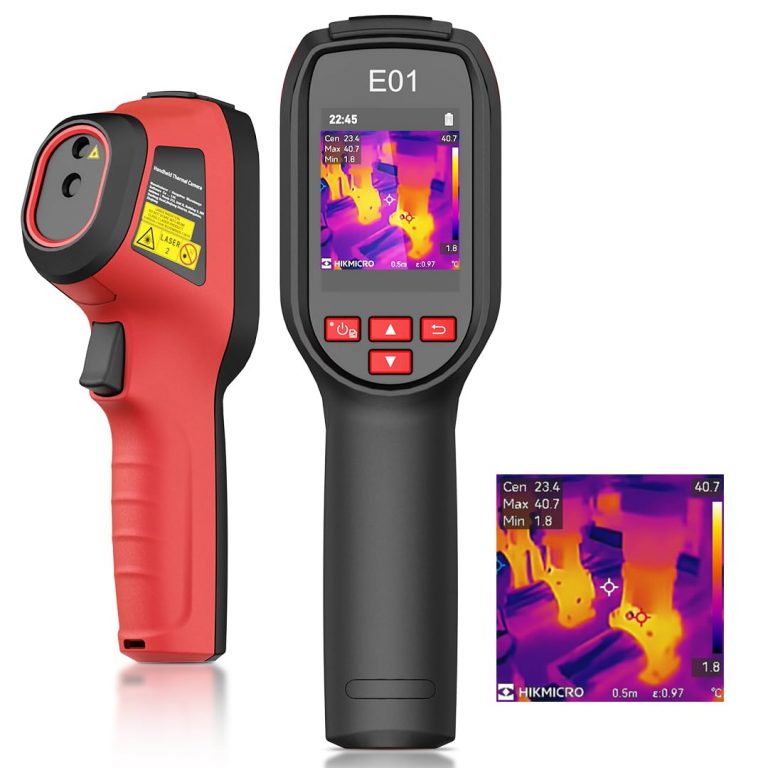 HIKMICRO E01 Wärmebildkamera SuperIR 240 x 240 IR-Auflösung Handheld Infrared Camera Thermal Imaging 20Hz Bildwiederholrate, Kompakte Thermokamera mit Laserpointer, -20°C bis 400°C169,15€ statt 199,00€➡️ https://www.amazon.de/dp/B0CF28BNNX/?tag=preisfehlerheute-21
