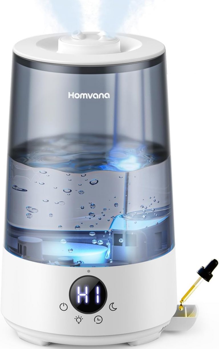 Homvana Luftbefeuchter Schlafzimmer Top-Fill, 3.6L 360°Cool Mist 34H Dauerhaft, Ruhig 16dB (SilentSpary Tech) Klein, Luftbefeuchter Pflanzen, Growtent, Pflanzenbefeuchter, Humidifier Plants (Grau)33,25€ statt 45,44€➡️ https://www.amazon.de/dp/B09JT679BX/?tag=preisfehlerheute-21