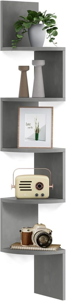 VASAGLE Eckregal, Wandregal 5 Ebenen, Schweberegal für Bücher, Bücherregal, Pflanzenregal für Schlafzimmer, Wohnzimmer, Badezimmer, Homeoffice, Taubengrau15,99€ statt 39,99€➡️ https://www.amazon.de/dp/B0CGXC5R5W/?tag=preisfehlerheute-21