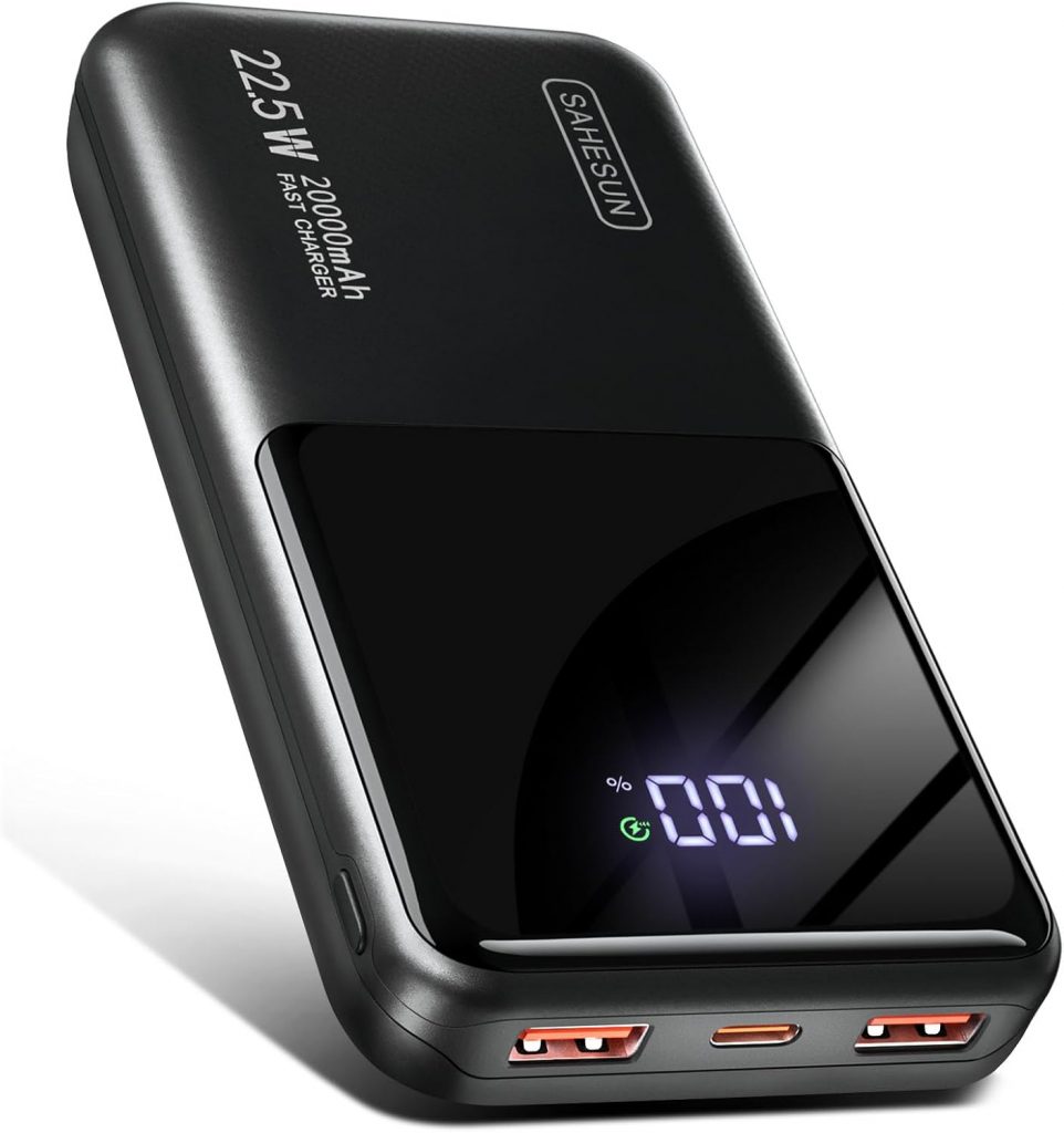 Power Bank 20000mAh 22.5W Klein Schnellladefunktion Powerbank 1 USB-C 2 USB-A Mini Externe Handyakkus LCD Display Akkupack für iPhone 17 16 15 14 13 Smartphones Travel Camping Outdoor etc10.99€ ➡️ https://www.amazon.de/dp/B0FDKYP69Z/?tag=preisfehlerheute-21