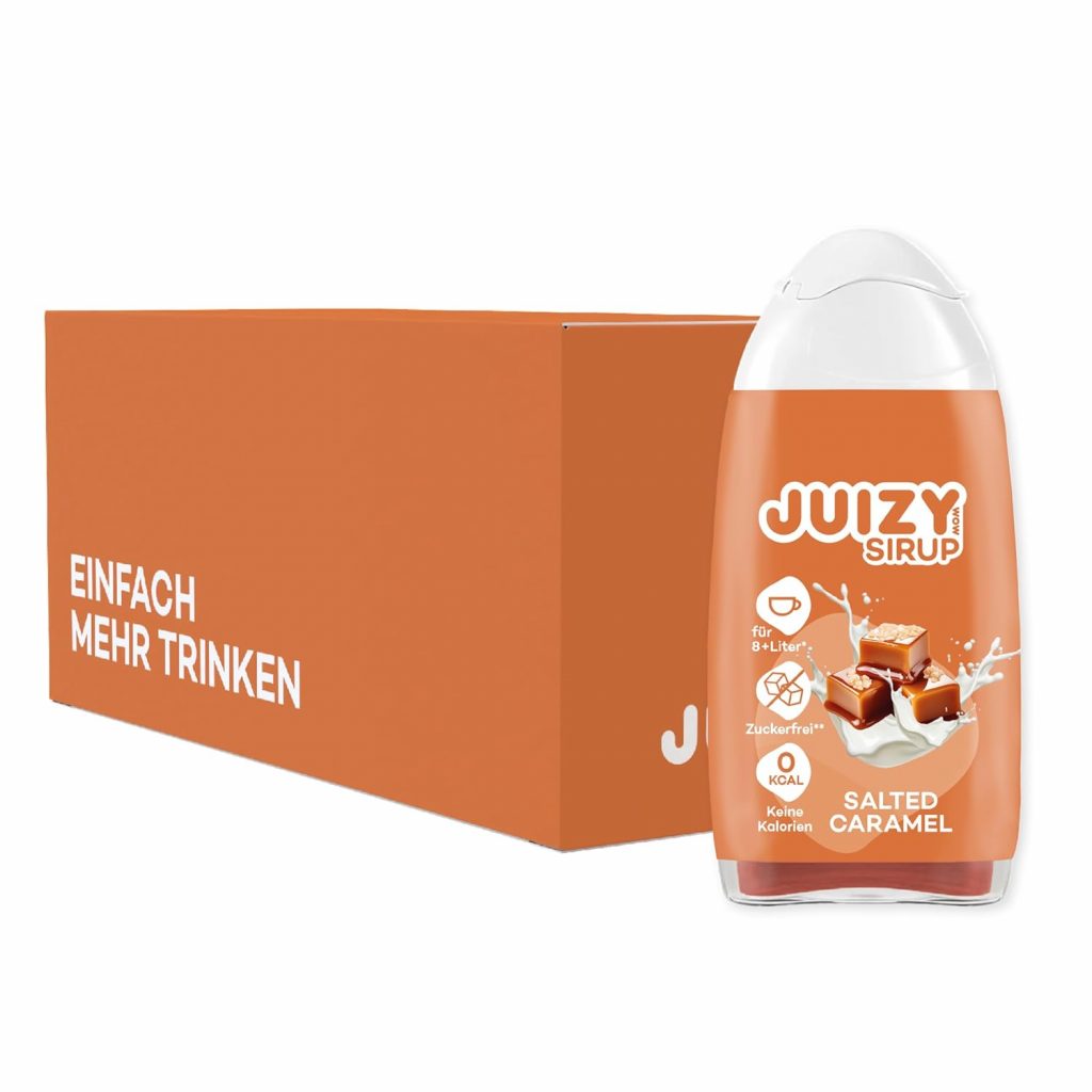 Weihnachtlicher Kaffee Geschmack Salted Caramel | Zuckerfrei Flavour Drops | 16 x 65ml gesalzenes Karamell Aroma | Natürlicher Getränkesirup16€