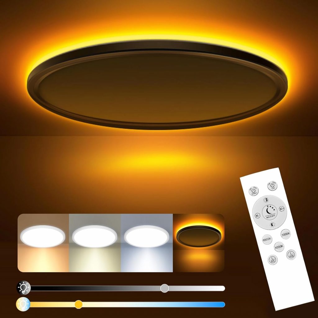 👑 slochi LED Deckenleuchte, 24W Deckenlampe Flach Dimmbar mit Fernbedienung, 1800K Nachtlicht Warm, 3000K-6500K, Ultra Dünn Schlafzimmer Lampe für Schlafzimme Wohnzimmer Kinderzimmer-Rund Weiss19,71€ statt 33,99€ – 43,0 🔥🚚 Verkauft von Slochi-EU und Versand durch Amazon633 Bewertungen: 4.4 / 5.0 ⭐️⭐️⭐️⭐️🛒 zu Amazon https://www.amazon.de/dp/B0CRL387FM/?th=1&tag=preisfehlerheute-21#038;psc=1&tag=preisfehlerheute-21