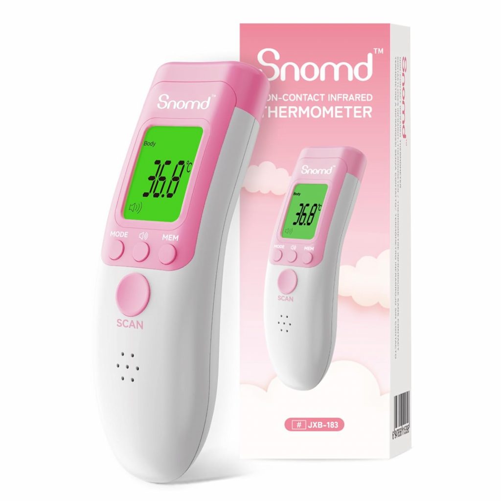 Snomd Fieberthermometer Kontaktlos Infrarot Stirnthermometer für Babys Thermometer Digitales Stirnthermometer mit sofort Ablesung, Fieberalarm4.99€ ➡️ https://www.amazon.de/dp/B0D9LZXP5F/?tag=preisfehlerheute-21