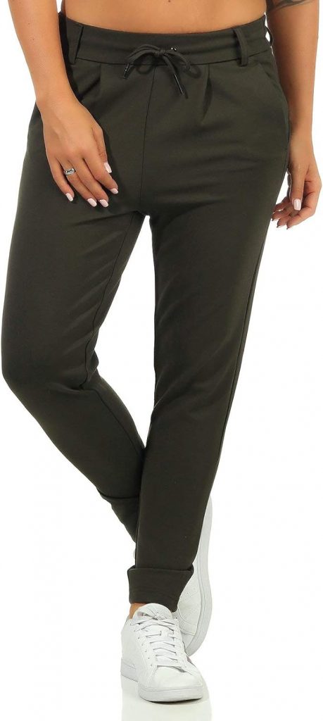 🤴 ONLY Chino Damen Hose – ONLPOPTRASH Easy COL Pant – Elegante und Bequeme Schlupfhose mit Stretch – Klassisch Geschnittene Stoffhose aus Hochwertiger Viskosemischung