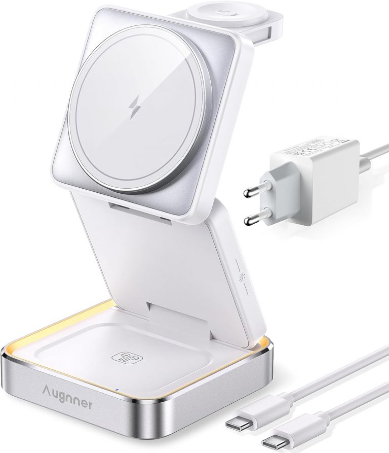 Augnner Ladestation Apple Watch und iPhone, 3 in 1 Apple MagSafe Ladegerät Faltbar Wireless Charger für Apple Watch und iPhone 17/16/15/14/13, Induktive Kabelloses Ladegerät für AirPods Pro/3/233,99€ statt 49,99€➡️ https://www.amazon.de/dp/B0DSBC3NBM/?tag=preisfehlerheute-21
