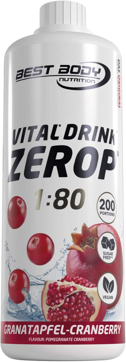 🤴 Best Body Nutrition Vital Drink ZEROP® - Granatapfel-Cranberry, Original Getränkekonzentrat - Sirup - zuckerfrei, 1:80 ergibt 80 Liter Fertiggetränk, 1000 ml11,49€ statt 17,98€ - 37,00 % 🔥🚚 Verkauft durch Amazon und Versand durch Amazon5,269 Bewertungen: 4.3 / 5.0 ⭐️⭐️⭐️⭐️🛒 zu Amazon https://www.amazon.de/dp/B072BMK883/?amp%3Btag=preisfehlerheute-21&amp%3Bth=1&amp%3Bpsc=1&tag=preisfehlerheute-21