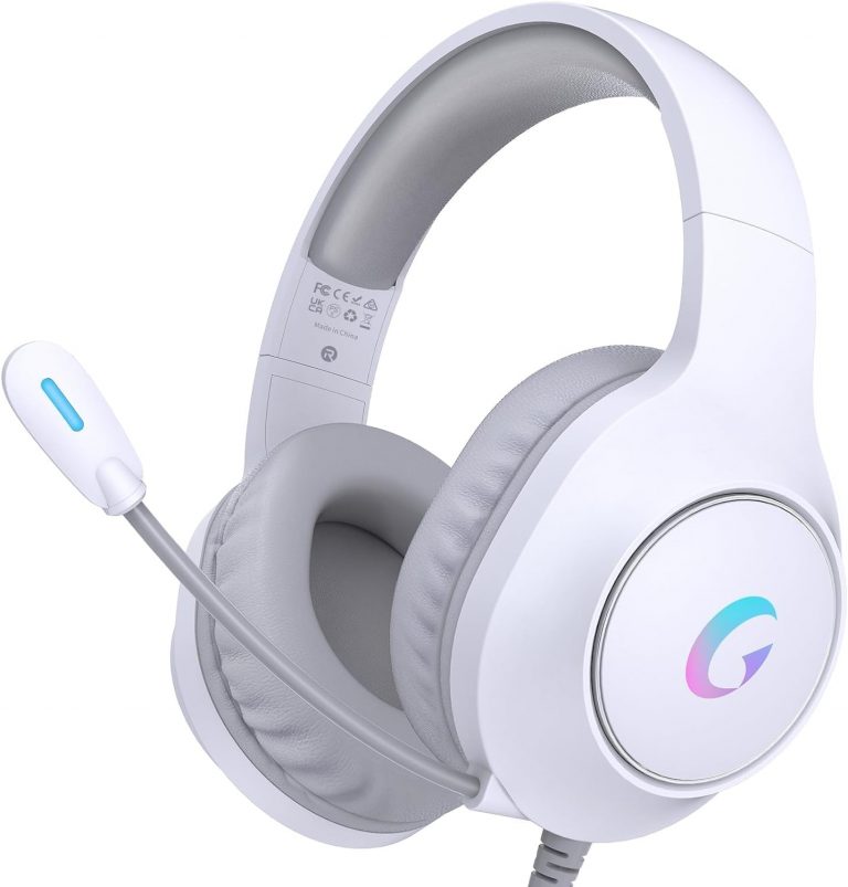 KAPEYDESI Gaming Headset für PS5/4, Headset mit Mikrofon 7.1 Surround Sound, RGB Lichter Gaming Kopfhörer für PC/Mac/Switch/Xbox Serie, Weiß9.99€ ➡️ https://www.amazon.de/dp/B0F384DT9N/?tag=preisfehlerheute-21