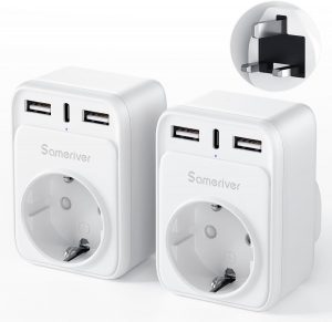 Reiseadapter UK Adapter England Deutschland Stecker Reisestecker Reiseadapter UK mit 2 USB 1USB C (3A) Steckdosenadapter Typ G für England Irland Großbritannien Wand Ladegerät Ladestation(2PCS)11,08€ statt 13,03€➡️ https://www.amazon.de/dp/B0DNZBHNQ3/?tag=preisfehlerheute-21