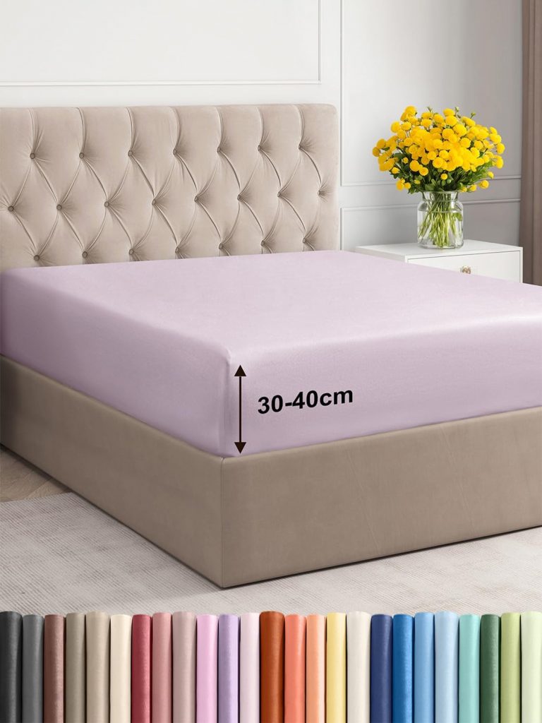 Spannbettlaken 135x190cm – Extra Tiefes Spannbetttuch für Matratzen bis 40 cm (16") Höhe – Weiche Gebürstete Mikrofaser – Knitterfrei, Schrumpf- & Farbbeständig – Oeko-TEX – Lavendel hell Bettlaken16,14€ statt 18,99€➡️ https://www.amazon.de/dp/B0DB14JY5F/?tag=preisfehlerheute-21