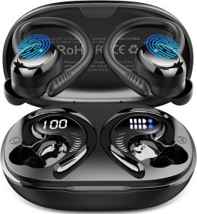 Bluetooth 5.4 Kopfhörer Sport, 2025 In Ear Kopfhörer Kabellos Bluetooth mit 6D Stereo/4 ENC Mic, 50H Noise Cancelling Ear buds, Over-Ear Sportkopfhörer mit Ohrhaken, IP7 Wasserdicht Ohrhörer für Sport26,99€ statt 129,99€➡️ https://www.amazon.de/dp/B0G1XGY5TW/?tag=preisfehlerheute-21