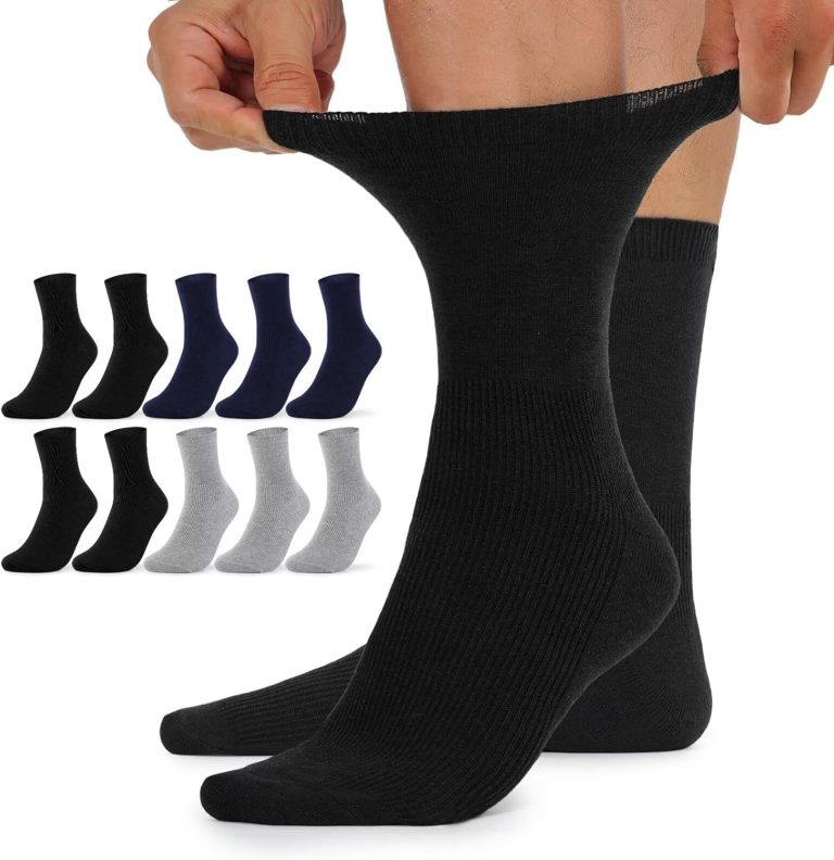🤴 10 Paar Diabetikersocken Herren und Damen ohne Gummibund Diabetiker Socken mit Komfortbund aus Baumwolle14,23€ statt 39,99€ - 65,00 % 🔥🚚 Verkauft von TROFANO und Versand durch Amazon1,158 Bewertungen: 4.4 / 5.0 ⭐️⭐️⭐️⭐️🛒 zu Amazon https://www.amazon.de/dp/B0CL4R987J/?amp%3Btag=preisfehlerheute-21&amp%3Bth=1&amp%3Bpsc=1&tag=preisfehlerheute-21