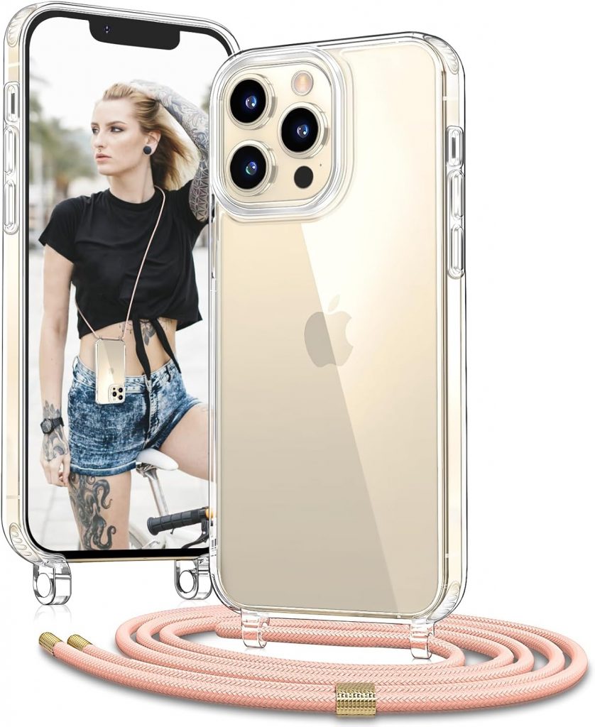 👑 Handykette mit Band für Apple iPhone 13 Pro Max Hülle - Necklace Handyhülle - Transparente Case zum Umhängen mit Kameraschutz und Bildschirmschutz - Rosa10,88€ statt 14,99€ - 28,00 % 🔥🚚 Verkauft von Vaykwo DE und Versand durch Amazon848 Bewertungen: 4.5 / 5.0 ⭐️⭐️⭐️⭐️⭐️🛒 zu Amazon https://www.amazon.de/dp/B0C9X9Y4VL/?amp%3Btag=preisfehlerheute-21&%3Bamp%3Bth=1&%3Bamp%3Bpsc=1&tag=preisfehlerheute-21