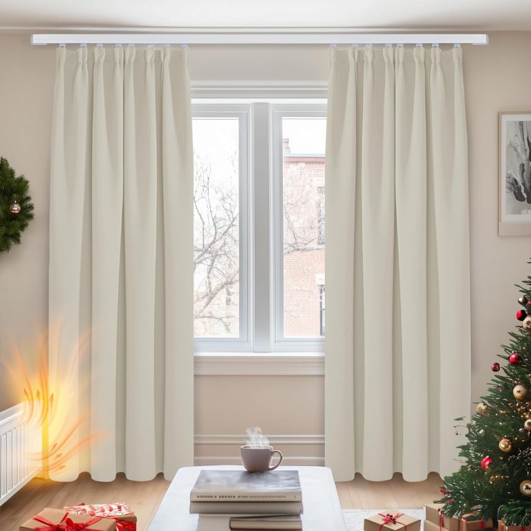 Deconovo verdunkelungsvorhänge thermovorhänge mit Kräuselband gardinen Blickdicht, 290x140cm(HöhexBreite), Hellbeige, 2er Set44,06€ statt 51,84€➡️ https://www.amazon.de/dp/B082X157P5/?tag=preisfehlerheute-21
