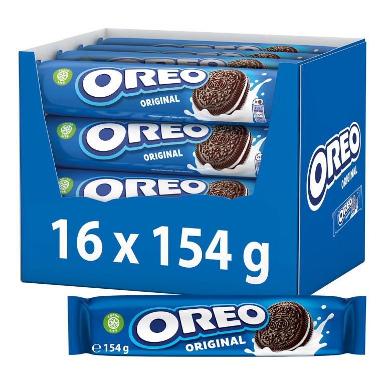 👑 OREO Original Kakokekse mit einer leckeren Crèmefüllung mit Vanillegeschmack - 16x 154g20,43€ statt 30,24€ - 33,00 % 🔥🚚 Verkauft durch Amazon und Versand durch Amazon559 Bewertungen: 4.5 / 5.0 ⭐️⭐️⭐️⭐️⭐️🛒 zu Amazon https://www.amazon.de/dp/B00JKXAE2M/?amp%3Btag=preisfehlerheute-21&amp%3Bth=1&amp%3Bpsc=1&tag=preisfehlerheute-21