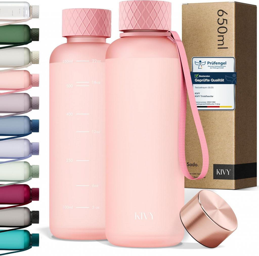 KIVY Trinkflasche 650ml [BPA FREI] Auslaufsicher & Spülmaschinenfest – Wasserflasche für Kinder & Erwachsene – Water Bottle Small – Trinkflasche Kinder – Tritan Flasche für Kohlensäure geeignet – Pink18,99€ statt 24,99€➡️ https://www.amazon.de/dp/B0F8BZNMFX/?tag=preisfehlerheute-21