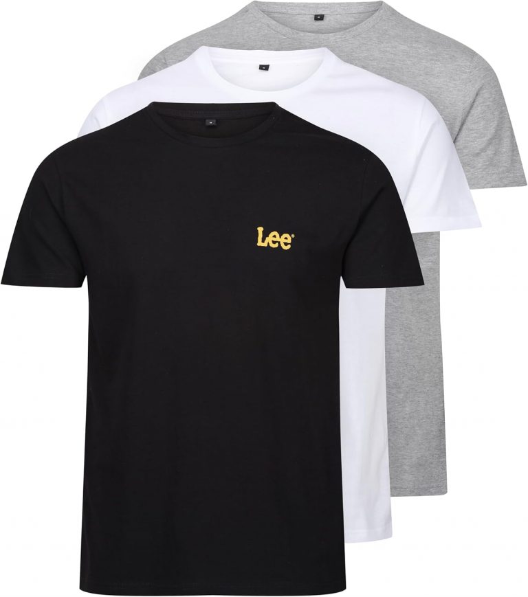 Lee Herren Mens Cotton T Shirt Standard Fit T-Shirt, Black/Grey Marl/White,22,76€ statt 30,62€➡️ https://www.amazon.de/dp/B0CKW9RS93/?tag=preisfehlerheute-21