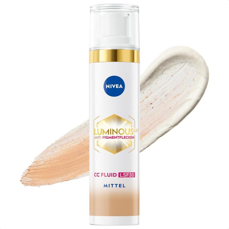 NIVEA Luminous 630 Anti-Pigmentflecken CC Fluid LSF 30 für mittlere Hauttöne, CC Cream mit Hyaluron und mikroverkapselten Farbpigmenten, Tagescreme mit LSF 30 für einen ebenmäßigen Teint (40 ml)15,85€ statt 26,99€➡️ https://www.amazon.de/dp/B0CYXS3H7Z/?tag=preisfehlerheute-21