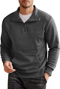 👑 Coofandy Men's Quarter Zip Sweatshirt Long Sleeve Solid Plaid Jacquard Pullover with Pocket9,99&euro; statt 17,32&euro; - 43,00 % 🔥🚚 Verkauft von COOFANDY's Fashion und Versand durch Amazon695 Bewertungen: 4.4 / 5.0 ⭐️⭐️⭐️⭐️🛒 zu Amazon https://www.amazon.de/dp/B0D5YDZGFN/?th=1&amp%3Bpsc=1&amp%3Btag=preisfehlerheute-21&tag=preisfehlerheute-21