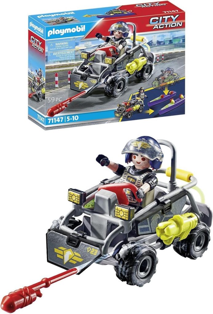 🤴 PLAYMOBIL City Action 71147 SWAT-Multi-Terrain-Quad, verwandelbares SEK Speedboot, Spielzeug für Kinder ab 5 Jahren16,98€ statt 22,99€ – 27,0 🔥🚚 Verkauft durch Amazon und Versand durch Amazon382 Bewertungen: 4.7 / 5.0 ⭐️⭐️⭐️⭐️⭐️🛒 zu Amazon https://www.amazon.de/dp/B0BT88G84G/?tag=preisfehlerheute-21