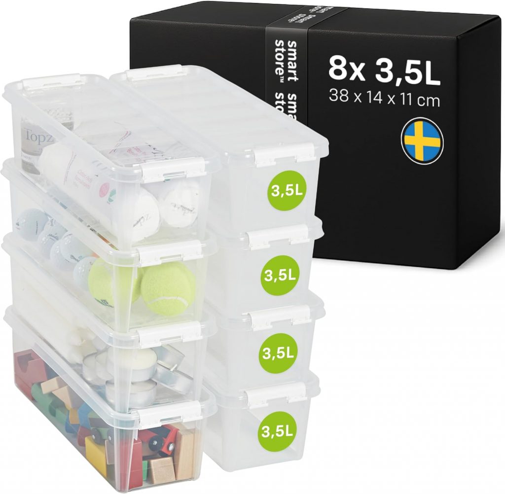 SmartStore 8x Aufbewahrungsbox mit Deckel Classic 3,5L (38x14x11cm) | Stapelbare Box mit Deckel | Lebensmittelechte Kunststoffbox | Plastikbox mit Deckel & verstärkten Ecken | 10 Jahre Garantie33,93€ statt 39,92€➡️ https://www.amazon.de/dp/B08K3PGZQ7/?tag=preisfehlerheute-21
