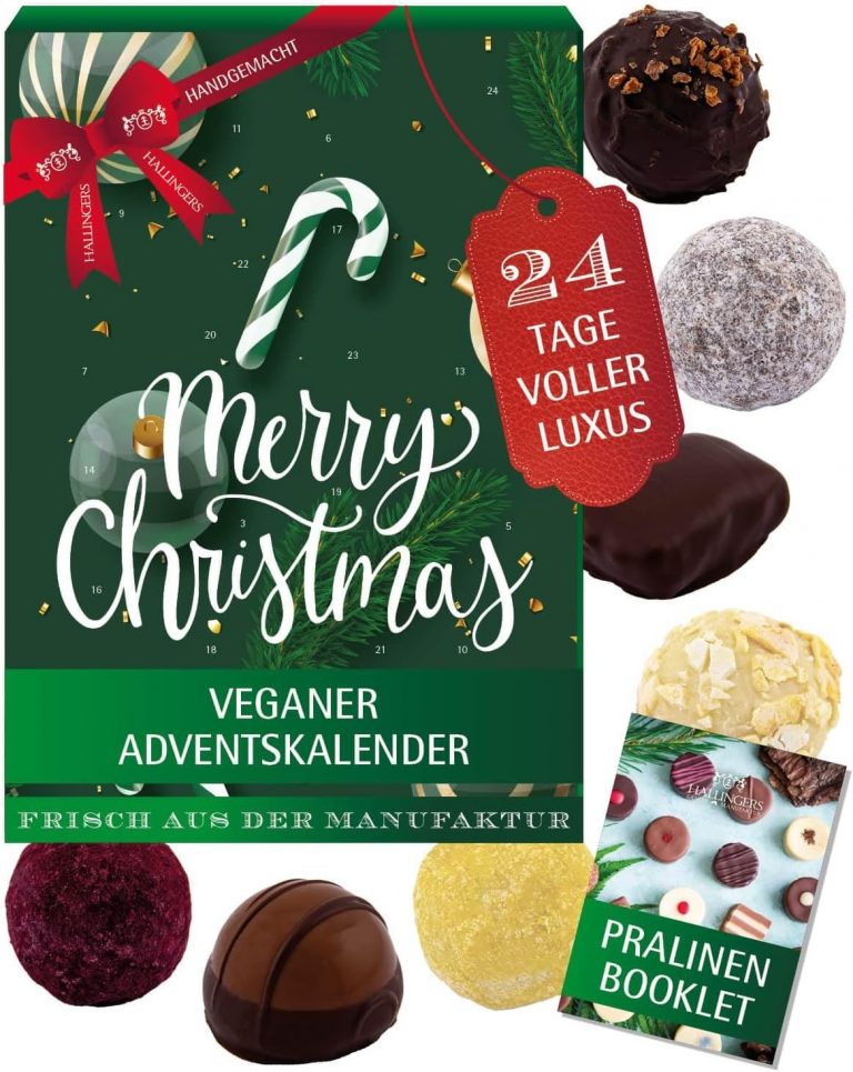 Hallingers Genuss Manufaktur Veganer Pralinen Adventskalender mit & ohne Alkohol – 24 handgemachte vegane Schoko Pralinen aus Edelkakao - Süßigkeiten Geschenk Erwachsene - Weihnachtskalender 202545,50€ statt 47,99€➡️ https://www.amazon.de/dp/B00PM9CYG2/?tag=preisfehlerheute-21