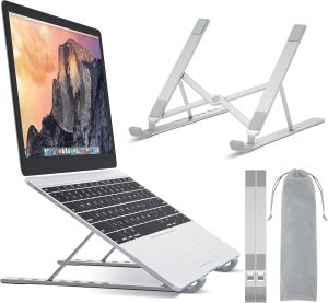 BONTEC Laptop Ständer, Aluminium Multi-Winkel Einstellbar Laptop Stand, 7-Stufe Laptopständer Kompatibel mit Alle Laptops (Unter 17,3 Zoll), Tablet, MacBook, Dell, HP, Huawei, Phones bis zu 20 kg5.40€ 🏷️ Coupon anwenden➡️ https://www.amazon.de/dp/B08JG9W74L/?tag=preisfehlerheute-21