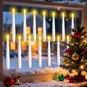 MozkeTo19 14PCS Weihnachts-LED-Fensterkerze, Fensterkerze mit Lichtsensor von Dämmerung bis Morgendämmerung, batteriebetriebene Fensterkerze, flammenlose kegelförmige Weihnachtsfensterkerze9,99€ statt 19,99€➡️ https://www.amazon.de/dp/B0FGCZQRFZ/?tag=preisfehlerheute-21