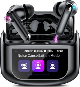 Touchscreen Bluetooth Kopfhörer, 2026 In Ear Kopfhörer Kabellos Bluetooth 5.4 mit ANC+ENC Noise Cancelling Mic, 48Std Spielzeit Tiefer Bass Earbud mit 5 EQ-Modi, IP7 Wasserdicht Ohrhörer USB-C Schwarz34,99€ statt 129,99€➡️ https://www.amazon.de/dp/B0FPM7NZ82/?tag=preisfehlerheute-21