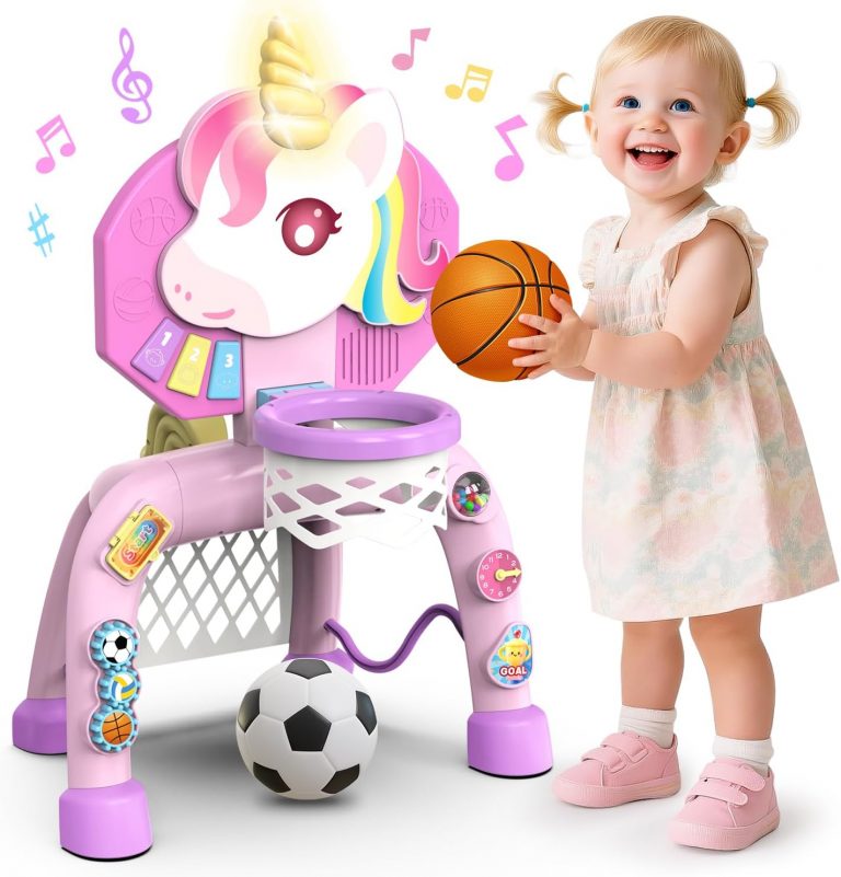 POPERFUN Basketballkorb Kinder & Fussballtore für Garten Kinder 1-3 Jahren, Einhorn Geschenke für Mädchen 12-36 Monate, Basketballkorb Indoor mit Lichtern Sound Musik, Weihnachts Geburtstagsgeschenke29,99€ statt 99,99€➡️ https://www.amazon.de/dp/B0FKTD3H9M/?tag=preisfehlerheute-21