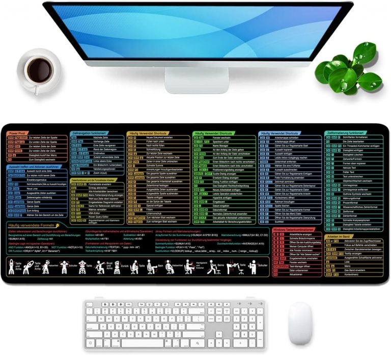 👑 Excel Mauspad Deutsch, Mousepad Großes 80x30x0.3cm Gaming Mousepad XL Desk Pad Groß Mauspad Bürozubehör Schreibtischunterlage (Deutsch)13,99€ statt 19,98€ - 31,00 % 🔥🚚 Verkauft von Ridilozey und Versand durch Amazon244 Bewertungen: 4.4 / 5.0 ⭐️⭐️⭐️⭐️🛒 zu Amazon https://www.amazon.de/dp/B0DRV2GVT2/?amp%3Btag=preisfehlerheute-21&amp%3Bth=1&amp%3Bpsc=1&tag=preisfehlerheute-21
