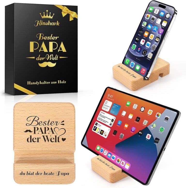 👑 Hinshark Papa Geschenk Weihnachten, Tablet Handy Ständer aus Holz, Kleine Geschenke für Papa Männer Weihnachten, Geburtstagsgeschenk Gadgets für Papa, Kleinigkeiten für Männer5,93€ statt 10,99€ - 47,00 % 🔥🚚 Verkauft von qiuduoya-DE und Versand durch Amazon44 Bewertungen: 4.6 / 5.0 ⭐️⭐️⭐️⭐️⭐️🛒 zu Amazon https://www.amazon.de/dp/B0FCS57YVK/?amp%3Btag=preisfehlerheute-21&tag=preisfehlerheute-21