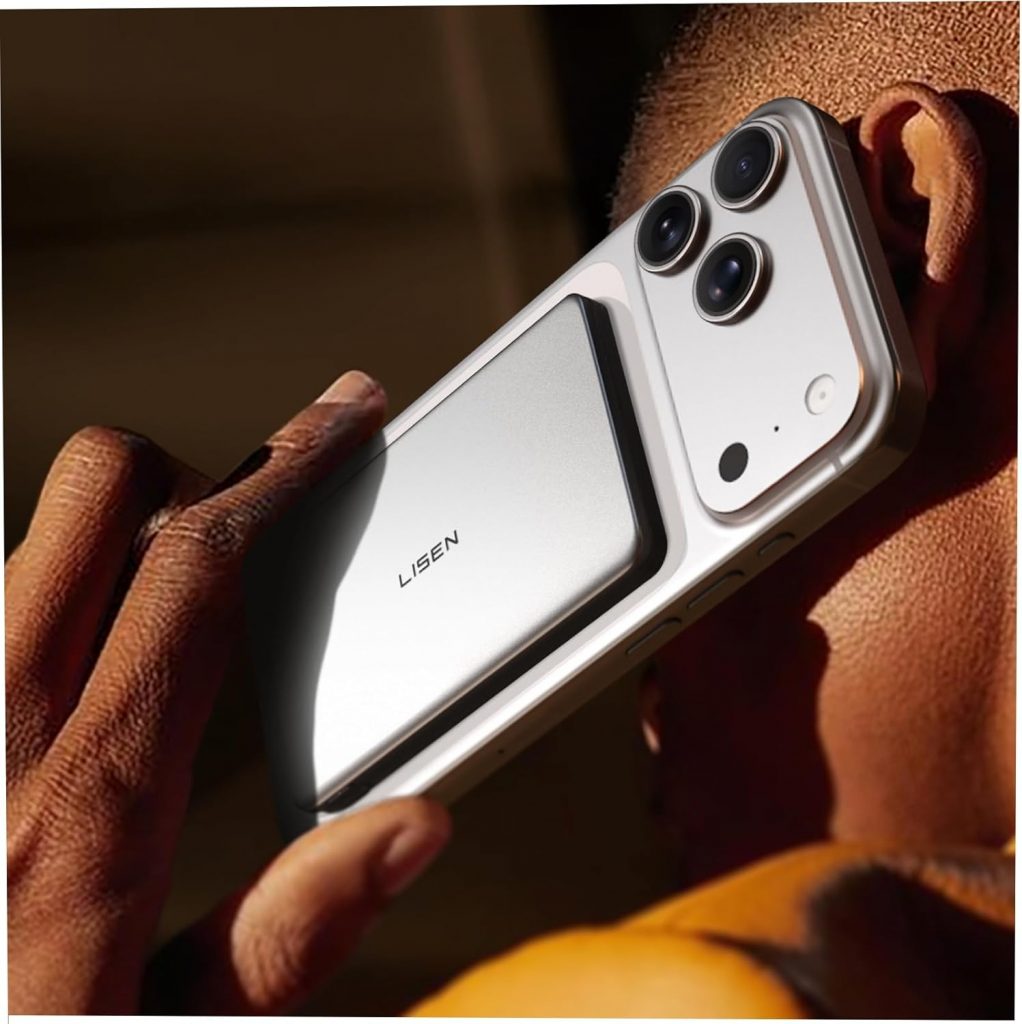 👑 LISEN 15W Powerbank Magsafe Slim für iPhone 17 Apple Magnetische Powerbank Klein, 15W Wireless Akkuhülle PD 20W USB C Silvester Reise Gadgets Flugzeug für iPhone 16 Pro Max 15 14 13 Samsung S25 Ultra