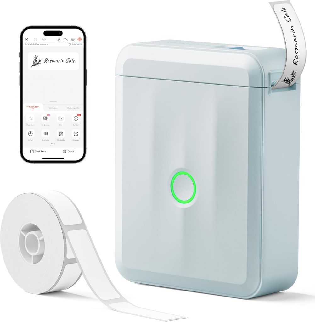 🤴 NIIMBOT Namensaufkleber Etikettendrucker, D110 Bluetooth Etikettiergerät, mit wasserdichte Etiketten 155 Stück/Rolle, Für Zuhause Büro Schule Kindergarten19,98€ statt 29,99€ – 34,0 🔥🚚 Verkauft von NIIMBOT und Versand durch Amazon8,444 Bewertungen: 4.5 / 5.0 ⭐️⭐️⭐️⭐️⭐️🛒 zu Amazon https://www.amazon.de/dp/B0D46XQK1J/?th=1&tag=preisfehlerheute-21#038;psc=1&tag=preisfehlerheute-21