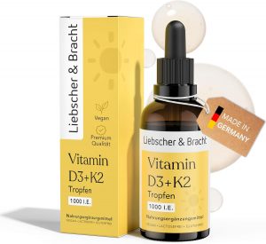Liebscher & Bracht Vitamin D3 K2 Tropfen (50ml) – 1000 I.E. pro Tropfen – Hohe Bioverfügbarkeit mit K2VITAL® MK-7 – Vegan, Made in Germany – Für Knochen, Muskeln & Immunsystem16,87€ statt 18,95€➡️ https://www.amazon.de/dp/B0G4CYTGV7/?tag=preisfehlerheute-21