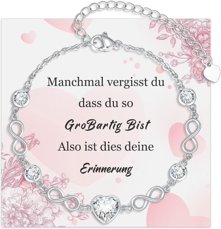 Armband Damen Armbänder Schmuck Frauen, Freundschaftsarmbänder mit Herz & Unendlichkeit, Weißgold Plattiert Armband Mädchen aus Kupfer, Armkette Damen für Geburtstag Hochzeitstag Jahrestag Weihnachten6,79€ statt 16,99€➡️ https://www.amazon.de/dp/B0FY4YJC9S/?tag=preisfehlerheute-21