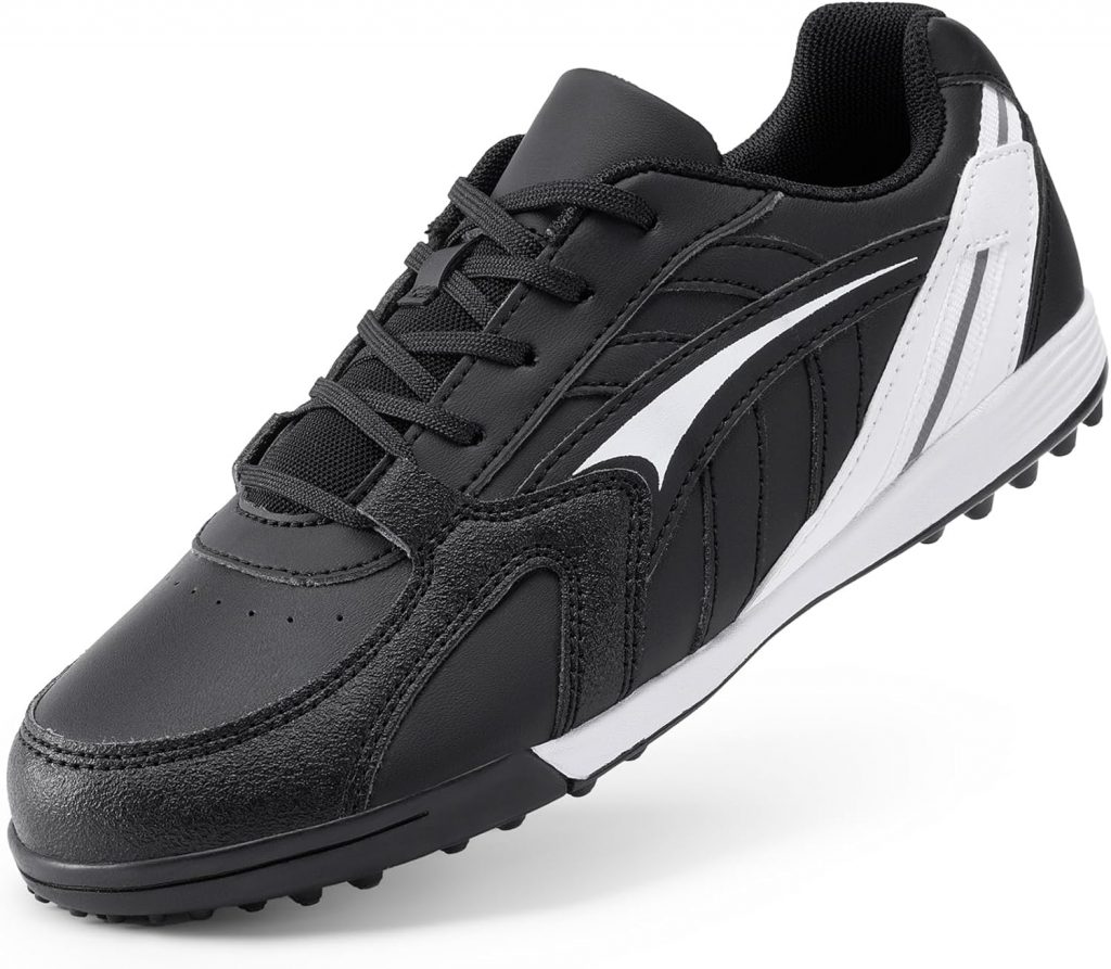 DREAM PAIRS Jungen Fußballschuhe Sportschuhe Leichtathletik Trainingsschuhe verschleißfest bequem Weitsprung Laufen drinnen draußen Mädchen fussballschuh,Size 30,Schwarz/Weiss,KKUMSO250414,99€