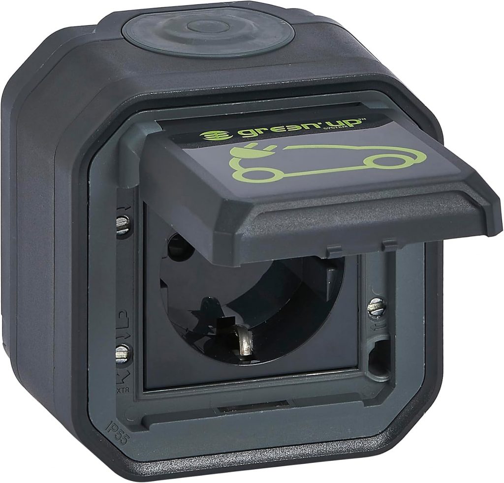 LEGRAND, Plexo New Feuchtraum-AP-EV-Steckdose, Aufladen von Elektrofahrzeugen, IP55 – IK08, 230V, 16A, autom. Anschlüsse, Schuko-Standard, integr. Klappdeckel E-Auto-Markierung, Anthrazit, 069708L39,78€ statt 57,29€➡️ https://www.amazon.de/dp/B0D3LQBDBM/?tag=preisfehlerheute-21