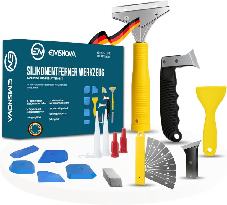 EMSNOVA® Silikonentferner Werkzeug-Set – 24-teiliges 3-in-1 Profi-Set mit Fugenschaber, Fugenmesser & Fugenglätter – inkl. Ersatzklingen – Ideal für Bad, Küche & Fensterdichtungen9,99€ statt 17,99€➡️ https://www.amazon.de/dp/B0F3V8WNP2/?tag=preisfehlerheute-21