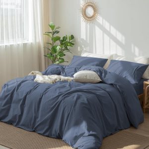 DXHOME Bettwäsche 135x200 4teilig Baumwolle Petrol Blau Uni Bettwäsche Set Weich Kuschelig Weich Baumwolle Bettwäsche für Einzelbett mit Reißverschluss und 2 Kissenbezüge 80x80 cm24,21€ statt 43,34€➡️ https://www.amazon.de/dp/B0CZ6QRS6Q/?tag=preisfehlerheute-21