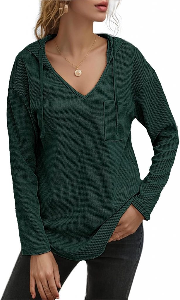 TANTOMI Pullover Damen Hoodie Langarm V Herbst Vielseitig Bequemes Langarm Kapuzenpullover Ausschnitt Kordelzug LäSsig Longshirt7,59€ statt 9,99€➡️ https://www.amazon.de/dp/B0DB5N7K7J/?tag=preisfehlerheute-21