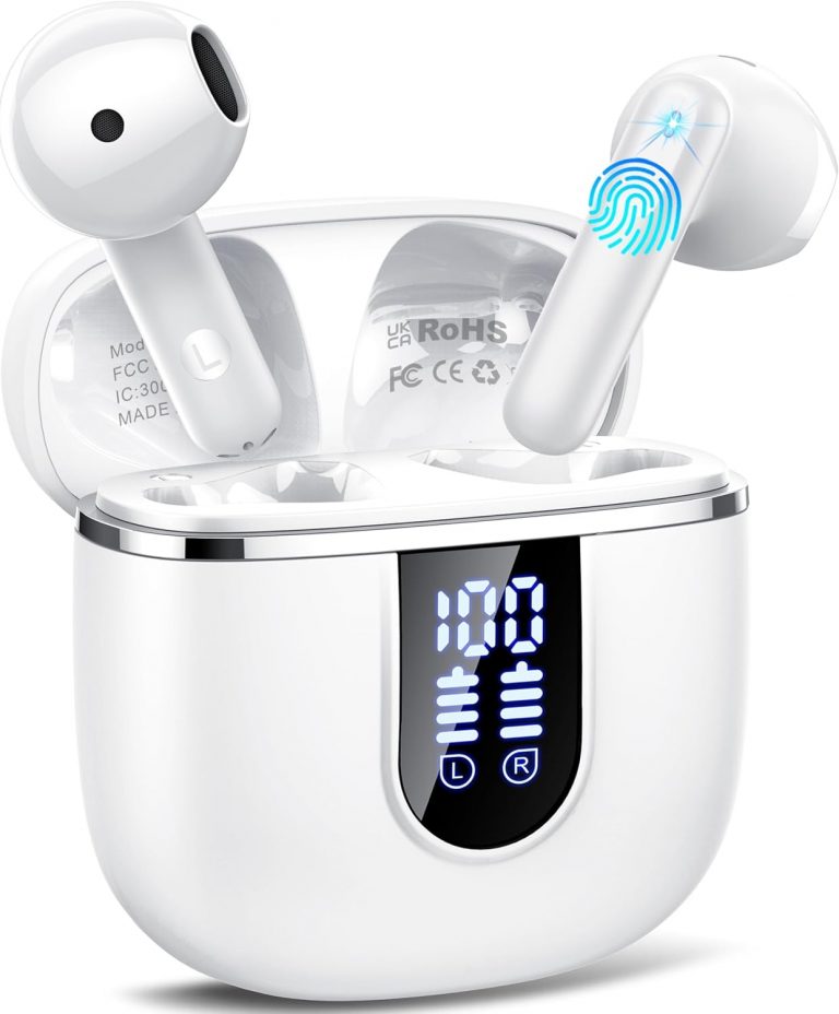 👑 Bluetooth Kopfhörer, Kopfhörer Kabellos Bluetooth 5.4 In Ear Kopfhörer mit 4 ENC Noise Cancelling Mic, 40Std Ohrhörer mit LED Anzeige USB-C, IP7 Wasserdicht Wireless Earbuds für Sport Arbeit, Weiß24,99€ statt 129,99€ - 81,00 % 🔥🚚 Verkauft von GLORYBRIGHT NEXUS Kft. und Versand durch Amazon270 Bewertungen: 4.9 / 5.0 ⭐️⭐️⭐️⭐️⭐️🛒 zu Amazon https://www.amazon.de/dp/B0FRSJL47Z/?amp%3Btag=preisfehlerheute-21&amp%3Bth=1&amp%3Bpsc=1&tag=preisfehlerheute-21