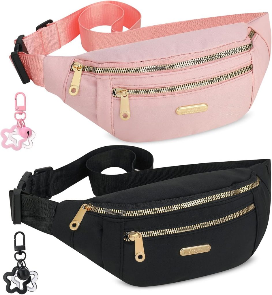 patinadrift 2 Stücke Bauchtasche Damen Herren Gürteltasche Wasserdicht Sporttasche mit Stern Schlüsselanhänger Mode Hüfttasche für Reisen, Wandern, Radfahren, Joggen, Camping(Schwarz/Rosa)4.99€ ➡️ https://www.amazon.de/dp/B0DTJYWR7X/?tag=preisfehlerheute-21